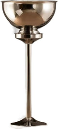 Ice Bucket with Stand， Wine Coolers and Cellar with Ice Bucket for Kitchen Bar and Outdoor for Family Party(Silver)