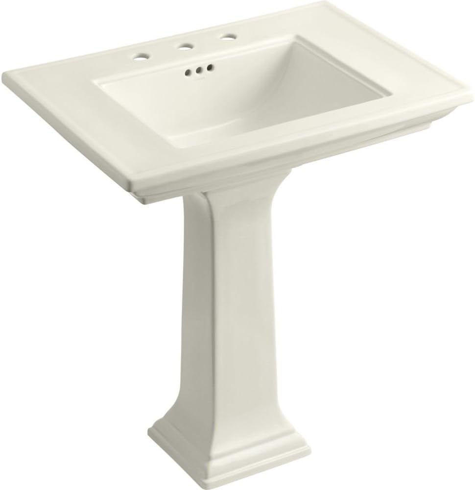 Kohler 2268-8-96 Memoirs Stately 30' Pedestal bathroom sink with widespread faucet holes