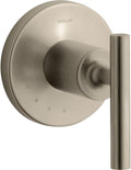 KOHLER Purist® Valve trim with lever handle for volume control valve, requires valve