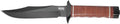 SOG Bowie 2.0 Fixed Blade Knife-Tactical Knife with 6.4 Inch Blade, Hunting Knife with Hard Case TiNi Coating and AUS-8 Steel, Leather Knife Sheath (S1T-L),Brown