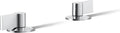 Kohler K-77974-4-CP Bathroom Sink Handles w/Lever Design Polished Chrome