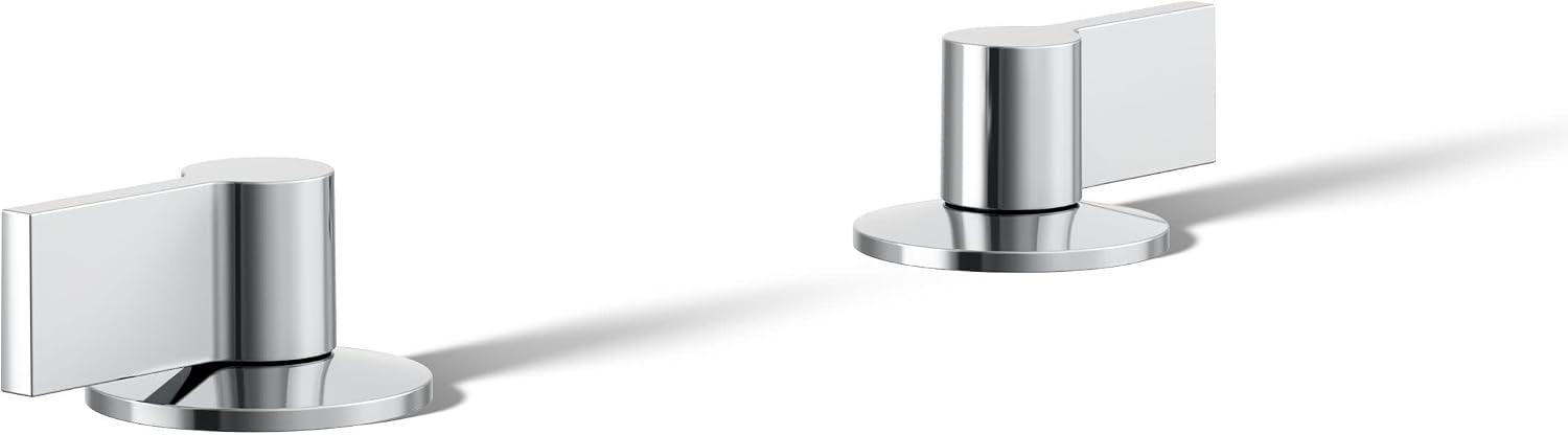 Kohler K-77974-4-CP Bathroom Sink Handles w/Lever Design Polished Chrome