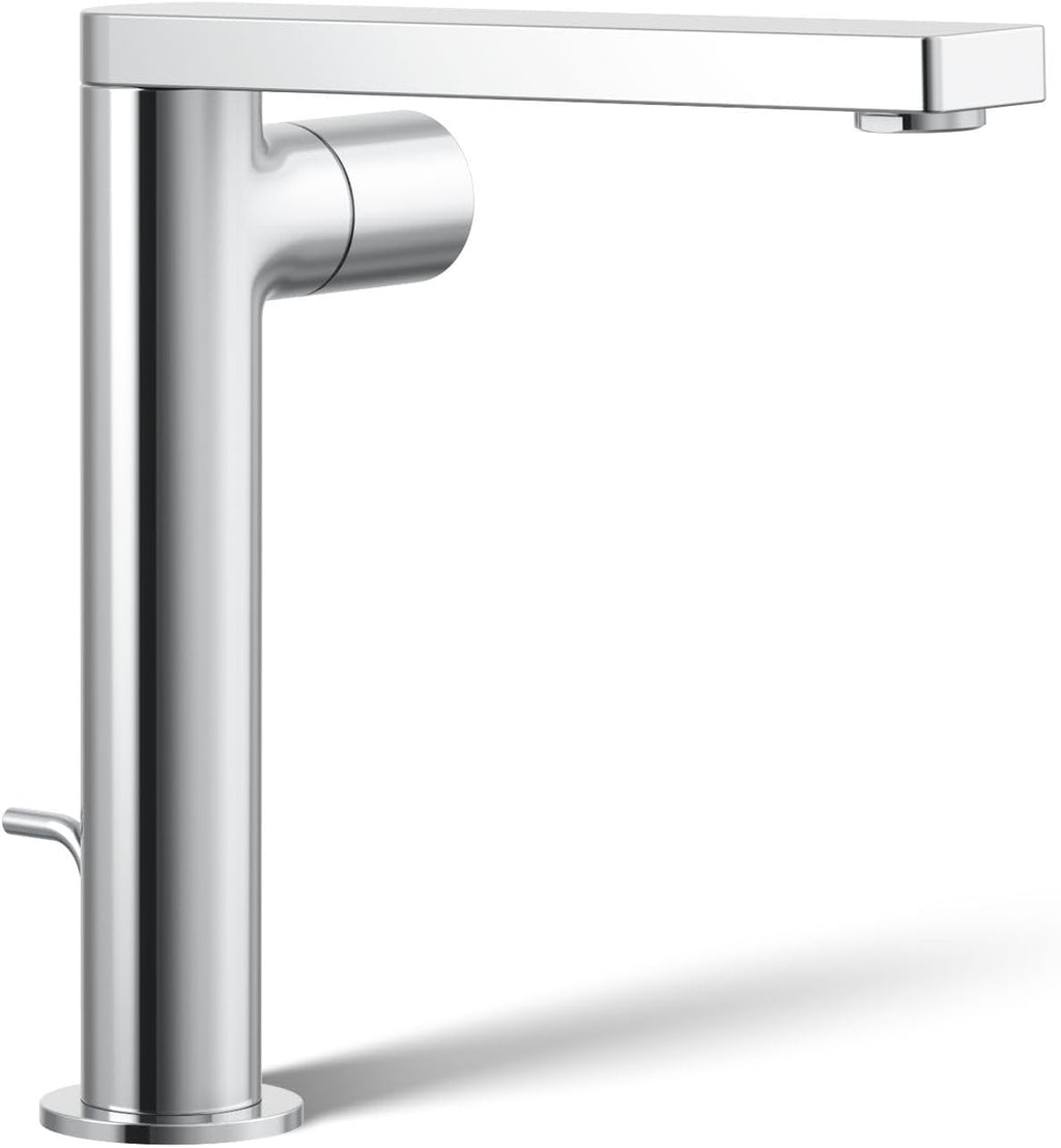 Kohler 73159-7-CP Composed® Tall single-handle bathroom sink faucet with Cylindrical handle, 1.2 gpm, Polished Chrome
