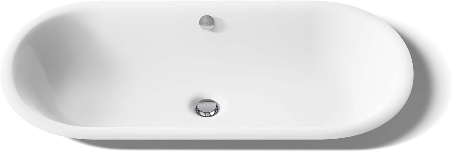 KOHLER K-20213-P5-0 Capsule Vessel/Drop-In/Under-Mount Bathroom Sink with Iron Gate painted Underside