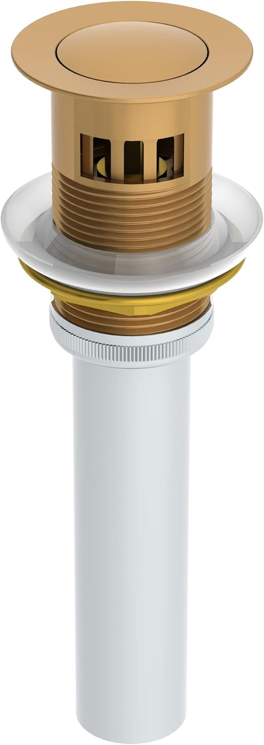 Symmons Dia Widespread Two-Handle Bathroom Faucet with Push Pop Drain Assembly in Brushed Bronze (1.0 GPM), Large