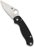 Spyderco Para 3 Folding Pocket Knife with 2' CPM S45VN Steel Blade and G-10 Handle - EDC Knife for Men and Women, Perfect for Hunting, Tactical, Camping, Survival, Hiking - PlainEdge - C223GP