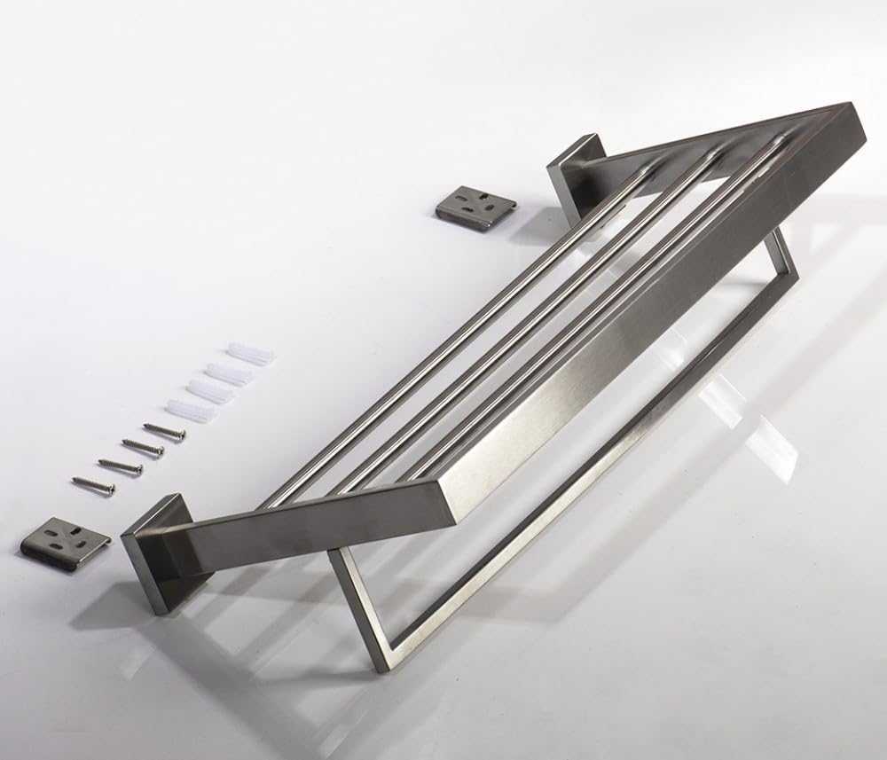Stainless Steel Bathroom Accessories Brushed Nickel Towel Rack Toilet Paper Holder Towel Bar Hook Toilet Hardware,Towel Rack 50cm,