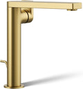 Kohler 73168-4-2MB Composed® Tall single-handle bathroom sink faucet with Lever handle, 1.2 gpm, Vibrant Brushed Moderne Brass