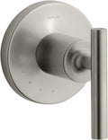 KOHLER Purist® Valve trim with lever handle for volume control valve, requires valve