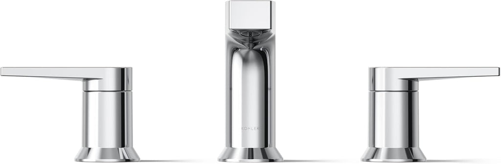 Kohler 97100-4-CP Taut® Widespread Bathroom Sink Faucet, 1.2 gpm, Polished Chrome