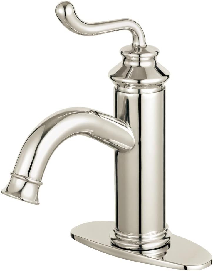Fauceture LS541RLPN Royale Single-Handle Bathroom Faucet with Push Pop-Up, Polished Nickel