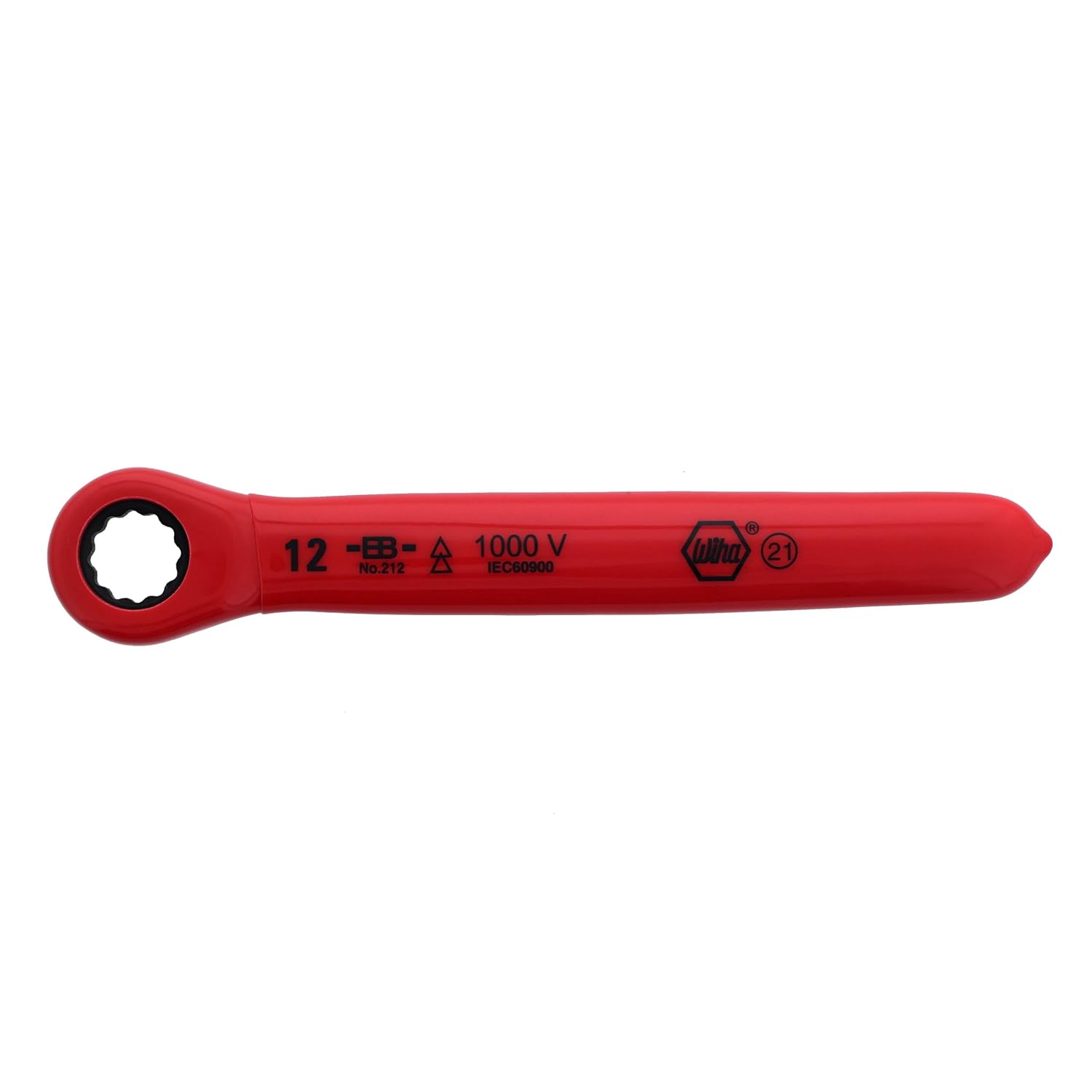 Wiha 21290 Ratchet Wrenches, Metric with Insulated Handle, 7 Piece Set