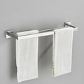 Brushed Nickel Bathroom Hardware Set Robe Hook Towel Rail Bar Rack Shelf Tissue Paper Holder Accessories,Nickel A 40cm
