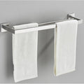 Stainless Steel Bathroom Accessories Set Brushed Nickel Towel Bar Robe Hook Toilet Paper Holder Ring Accessory,Double Towel Bar