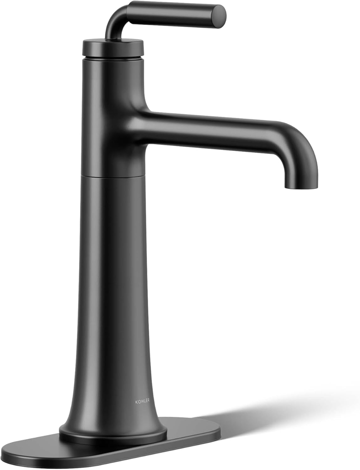 KOHLER 26437-4N-BL Tone K-26437-4N-BLB ToneTall Single Handle Bathroom Sink Faucet, 5 GPM, Matte Black