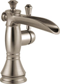 Delta Faucet Cassidy Single Hole Bathroom Faucet Brushed Nickel, Single Handle Bathroom Faucet, Metal Drain Assembly, Stainless 598LF-SSMPU