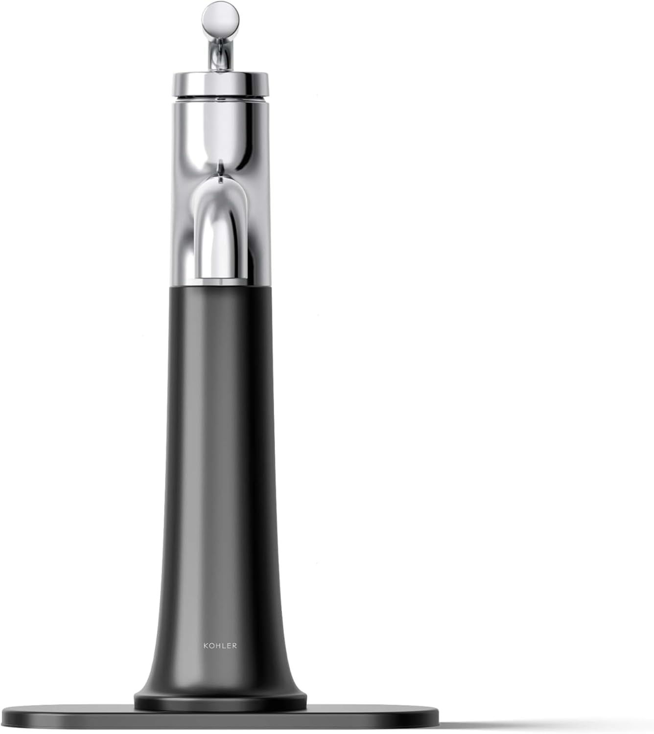 KOHLER 26437-4K-CBL Tone K-26437-4K-CBLTONE Tall Single Control Bathroom FCT, Polished Chrome with Matte Black