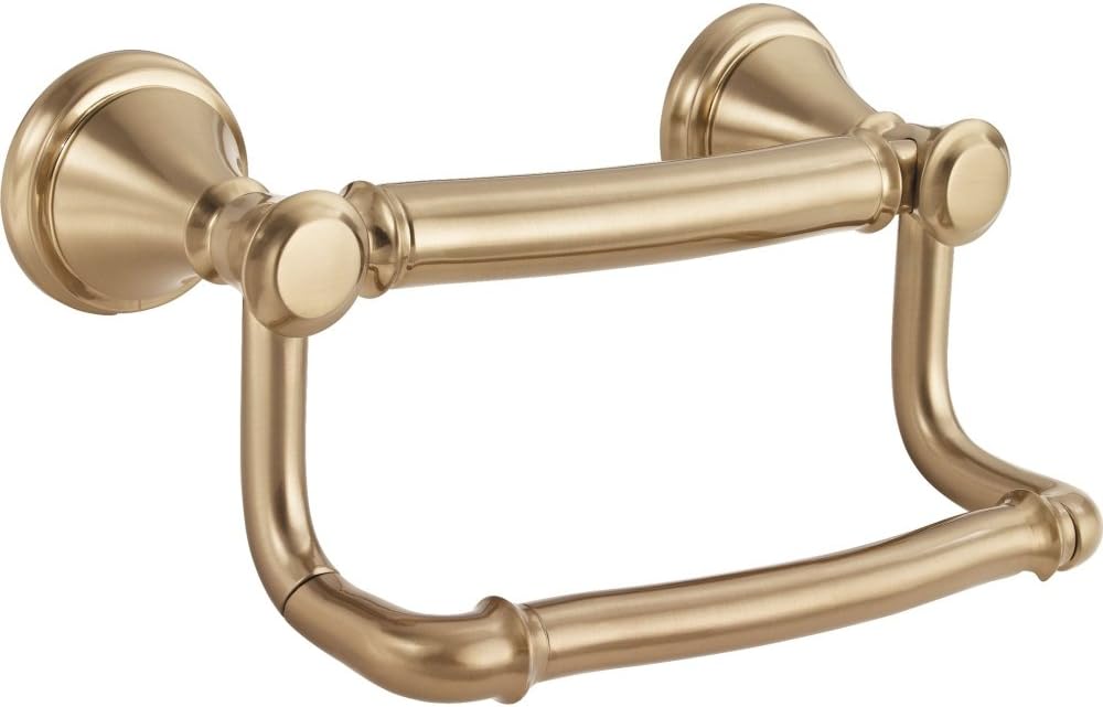 Delta Faucet 41350-CZ Traditional Tissue Holder/Assist Bar, Champagne Bronze,4.25 x 5.38 x 6.00 inches