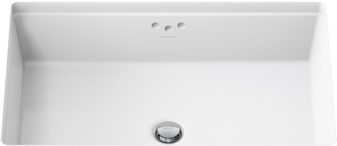 Kohler K-2297-0 Kathryn Under-Mount Bathroom Sink, White