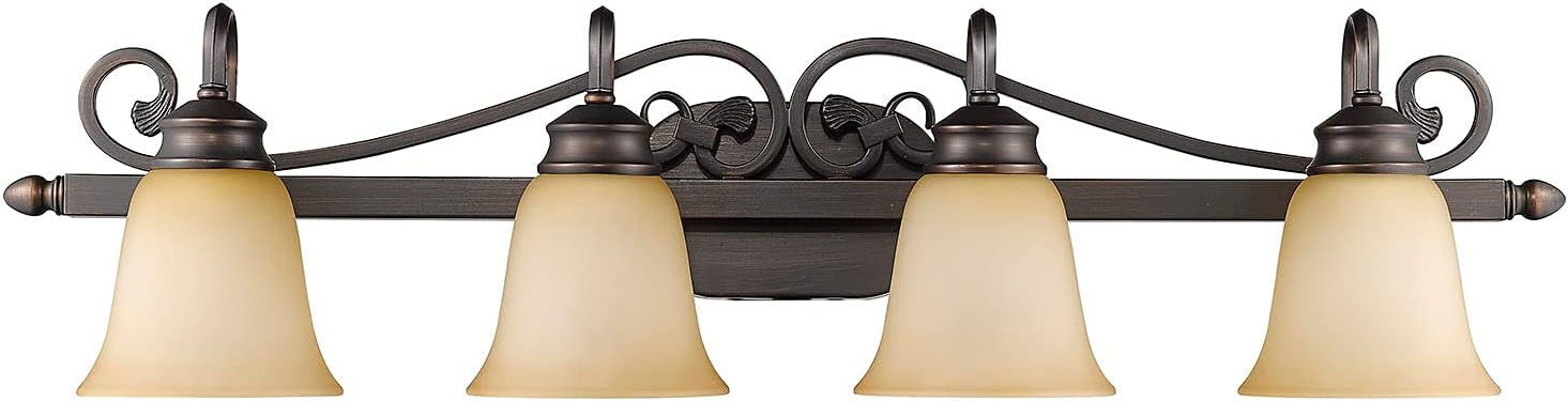 Golden Lighting Belle Meade 4-Light Vanity in Rubbed Bronze