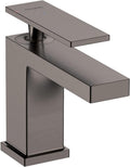 hansgrohe Tecturis E 1-Handle 1-Hole Bathroom Sink Faucet with Drain Assembly 1.2 GPM Flow Rate, in Brushed Black Chrome, 73002341