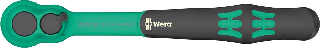 WERA - 05005530001-8100 SB 12 Zyklop Comfort Ratchet Set, reversing Lever, 3/8' Drive, Metric, 16 Pieces