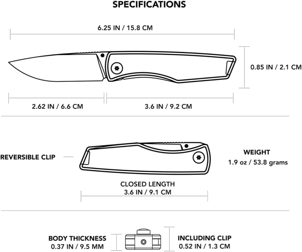 BIG IDEA DESIGN The Overlook Titanium Pocket Knife