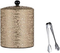 Iice Bucket, Stainless Steel Ice Bucket Filling, Ice Storage Bucket,Ice Bucket for Parties(Brown Gold)