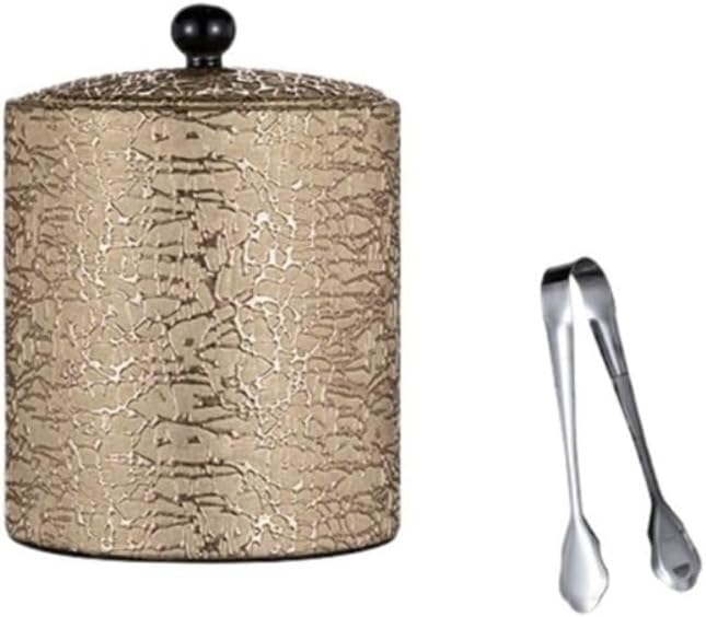 Ice Bucket, Stainless Steel Ice Bucket Filling, Ice Storage Bucket Ice Buckets For Parties(Brown Gold)
