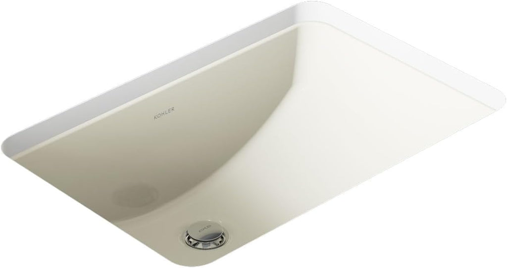 KOHLER K-2214-96 Ladena Undercounter Bathroom Sink, Biscuit, 0' To 4'
