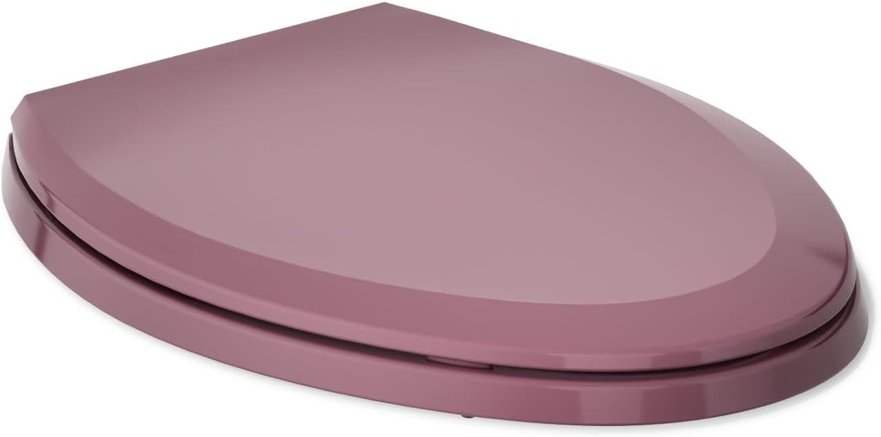 Kohler K-4652-53 Lustra Elongated Toilet Seat with Q2 Advantage, Raspberry Puree