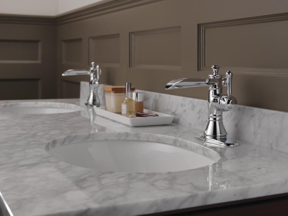 Cassidy Single Handle Centerset Bathroom Faucet with Channel Spout with Metal Pop-Up Drain Finish: Chrome