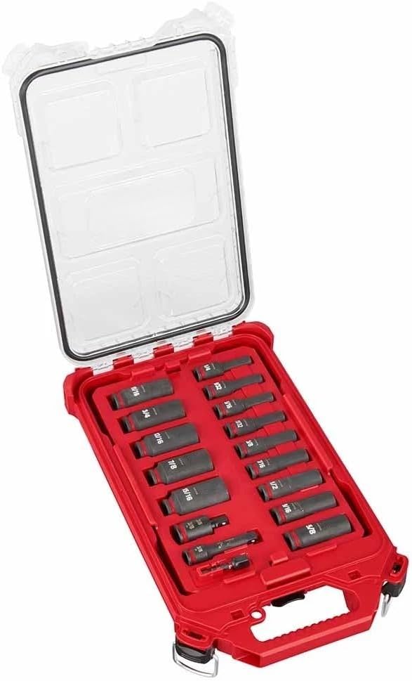 17Pc 49-66-6800 Socket Set for Milwaukee Impact Duty 3/8' Drive - New