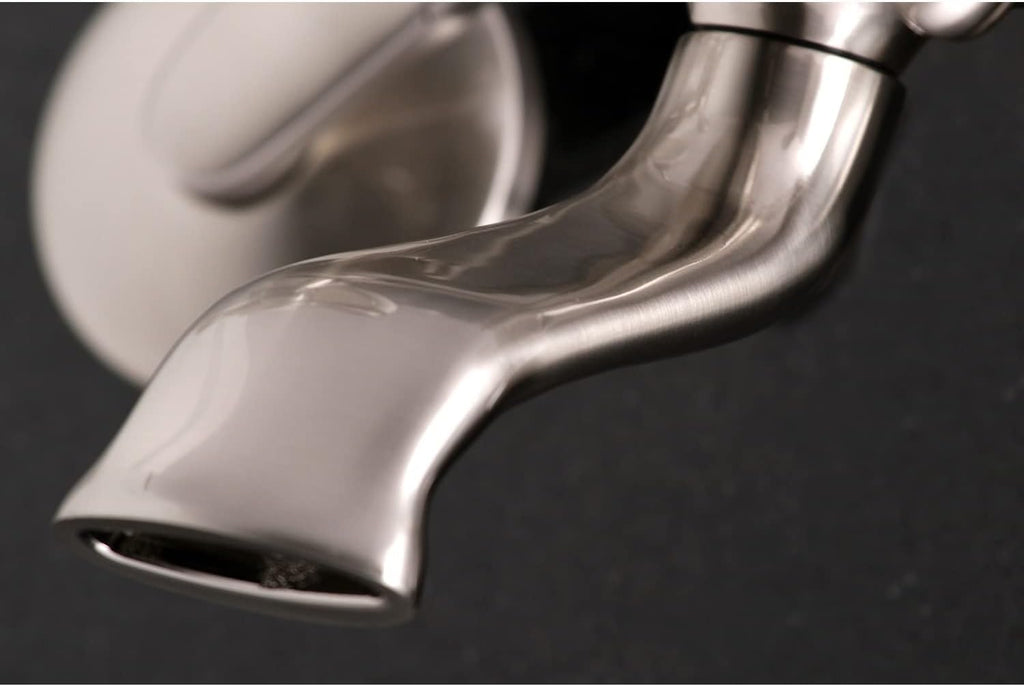 Kingston Brass KS269SN Kingston Clawfoot Tub Faucet, Brushed Nickel 9.13 x 7.5 x 6