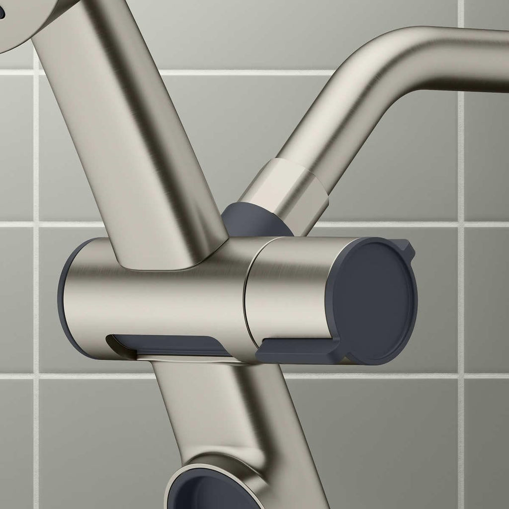 Kohler Prone 3-in-1 Combo Multifunction Shower Head with PowerSweep - ScratchShield Technology - Powerful Massage Spray (Brushed Nickel)