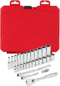 4822-9504 1/4-Inch Drive Durable Metric Ratchet and Socket Set - 28pc For Milwaukee