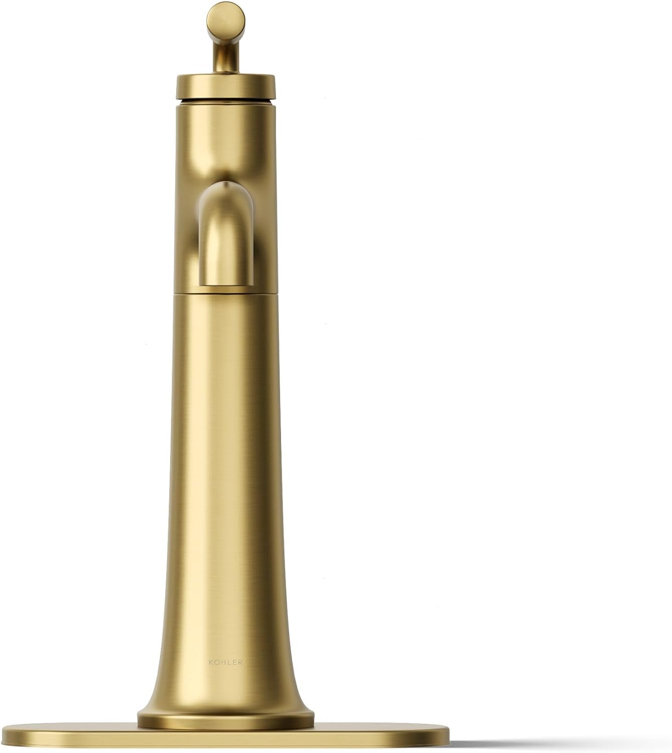 Kohler 26437-4-2MB Tone™ Tall Single-Handle Bathroom Sink Faucet, 1.2 gpm, Vibrant Brushed Moderne Brass