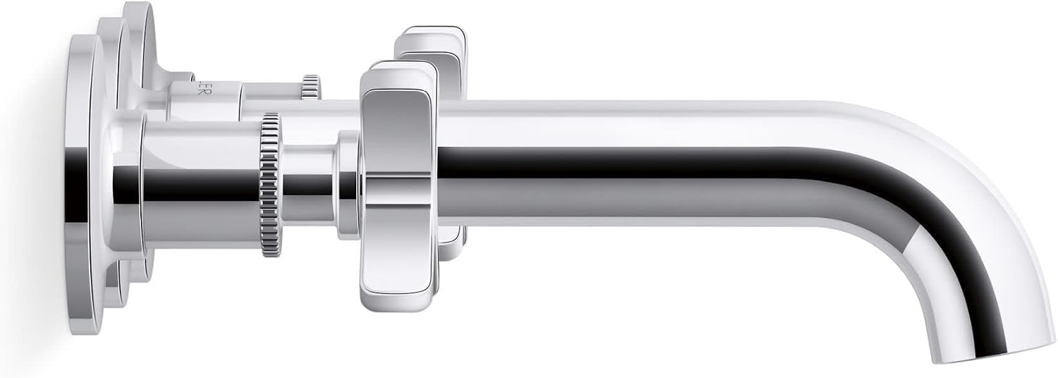 Kohler KT35910-3-2MB Castia by Studio McGee Wall Mounted Tub Filler Vibrant Brushed Moderne Brass
