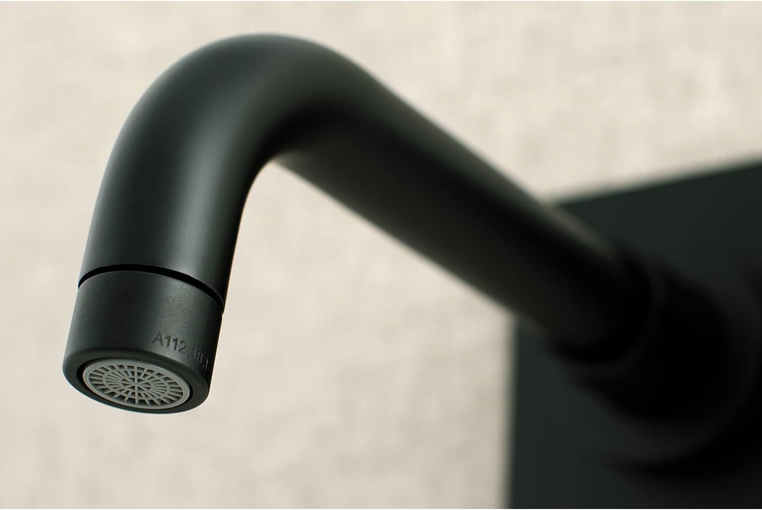 Kingston Brass KS8110DL Single-Handle Wall Mount Bathroom Faucet, Matte Black