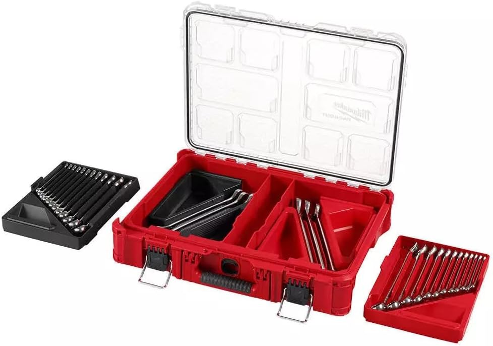 48-22-9485 For Milwaukee Metric/SAE Combination Wrench Set w/PACKOUT - 30 PC