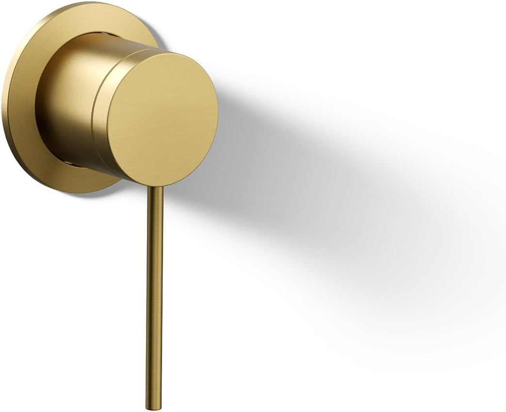 Kohler 77980-4A-2MB Components® Wall-Mount Bathroom Sink Faucet Handle, Vibrant Brushed Moderne Brass
