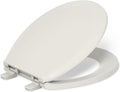 KOHLER K-4662-47 Lustra with Quick Release Hinges Round-Front Toilet Seat, Almond
