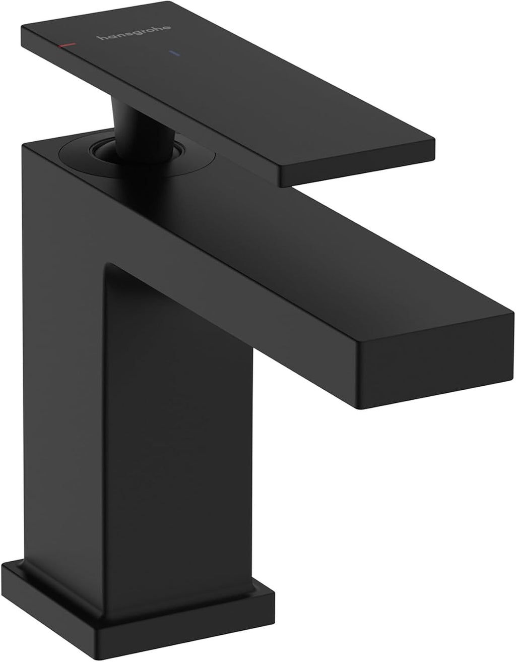 hansgrohe Tecturis E -Handle -Hole 5-inch Tall Bathroom Sink Faucet in Matte Black, 73002671
