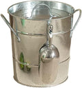 Ice Container 3.5 Liter Double Wall Ice Bucket Insulated Ice Buckets with Lid and Scoop Thickened Metal Ice Buckets, Party Beverage Tub for Home Kitchen Parties Cocktail Bar Wine Beer Champagne Bucke