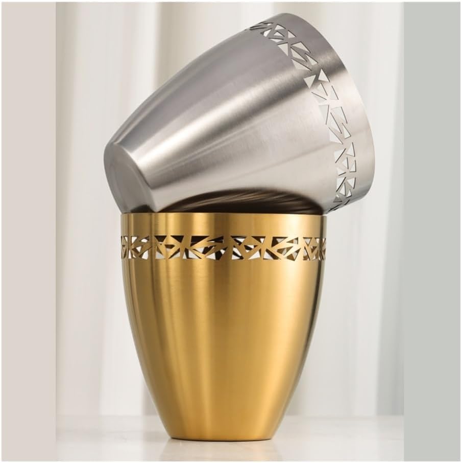 Ice Bucket, Stainless Steel Ice Bucket Home Wine Cooling Bucket - Party Outdoor Champagne Wine Chilling Bucket Ice Buckets For Parties(Silver)