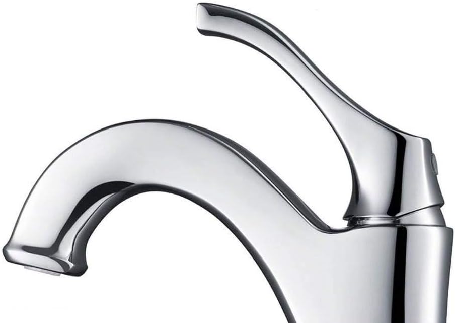 KRAUS KVF-1200CH Arlo Single Handle Vessel Bathroom Faucet with Pop Up Drain, Chrome