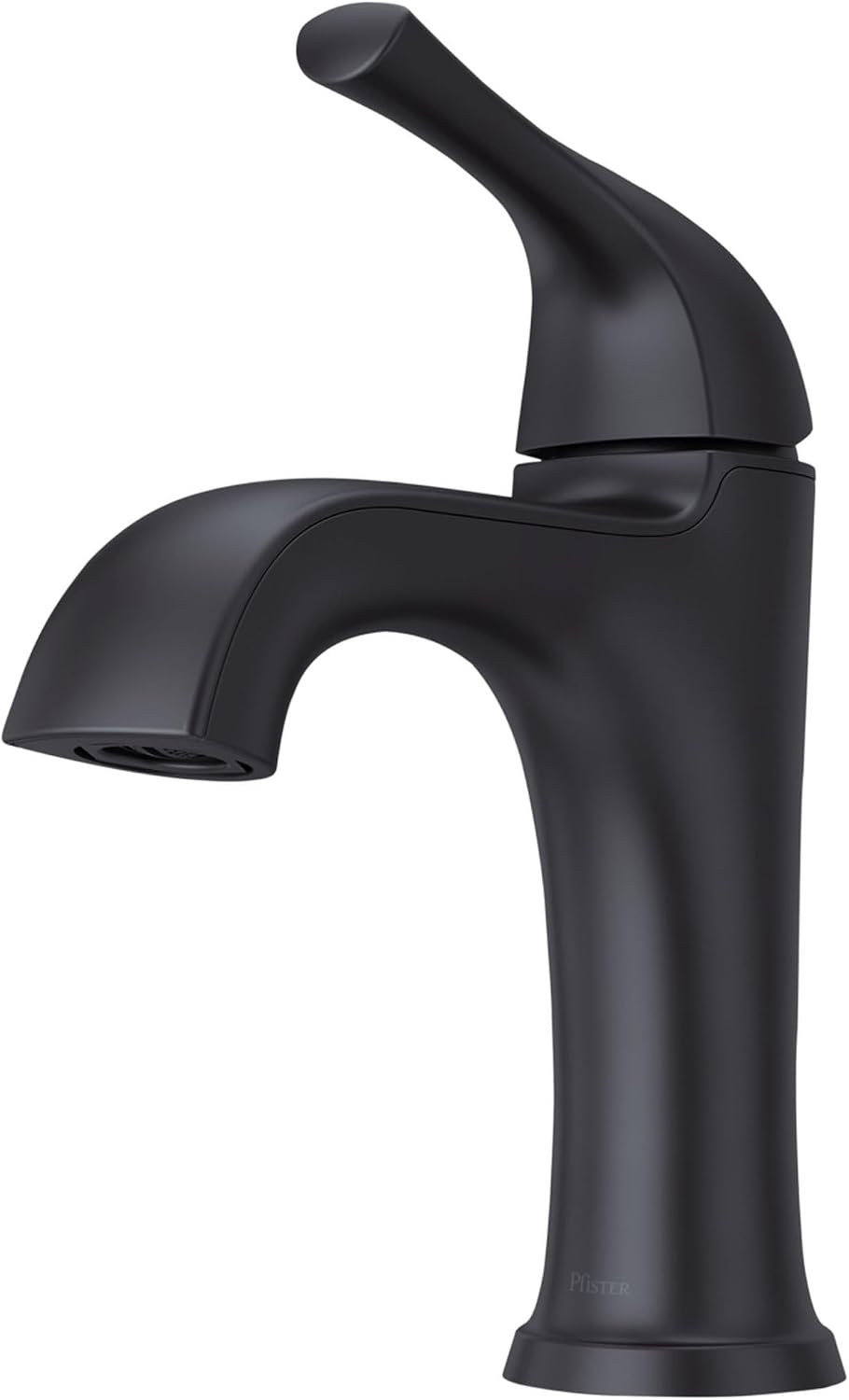 Pfister LG42-MCA0 McAllen 1.2 GPM Single Hole Bathroom Faucet with Pfast Connect, Pforever Seal Valves, Spot Defense, and TiteSeal – Includes Push & Seal Drain Assembly - Matte Black