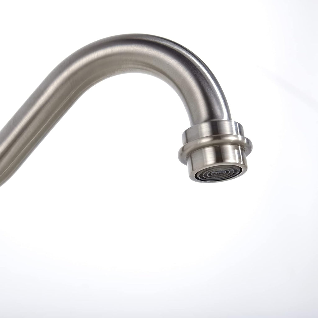 sumerain Wall Mount Bathtub Faucet Brushed Nickel Tub Filler, 8 Inches Center