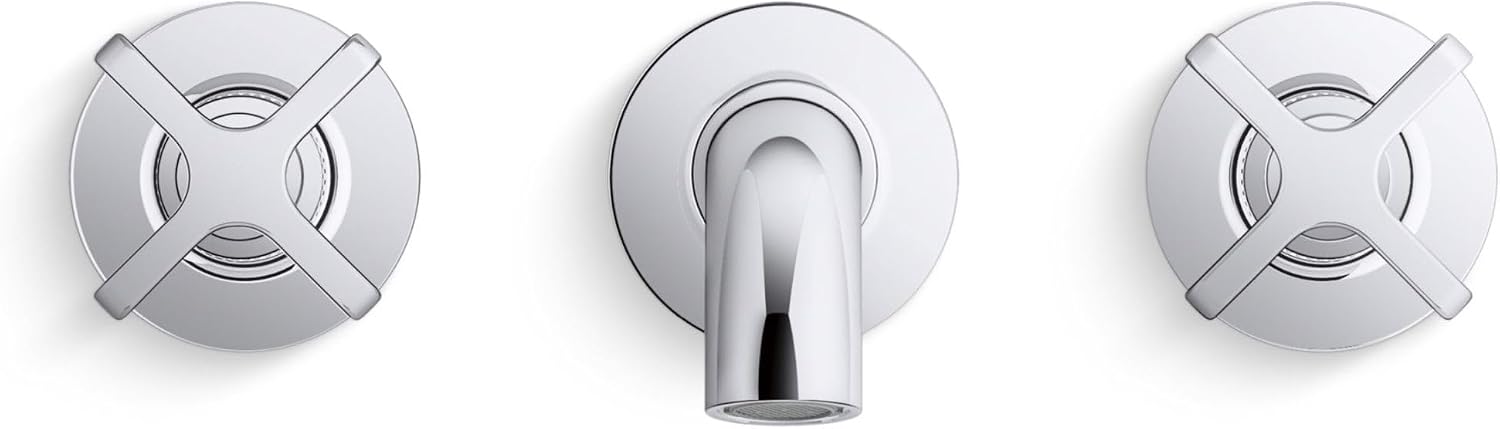 Kohler KT35910-3-2MB Castia by Studio McGee Wall Mounted Tub Filler Vibrant Brushed Moderne Brass