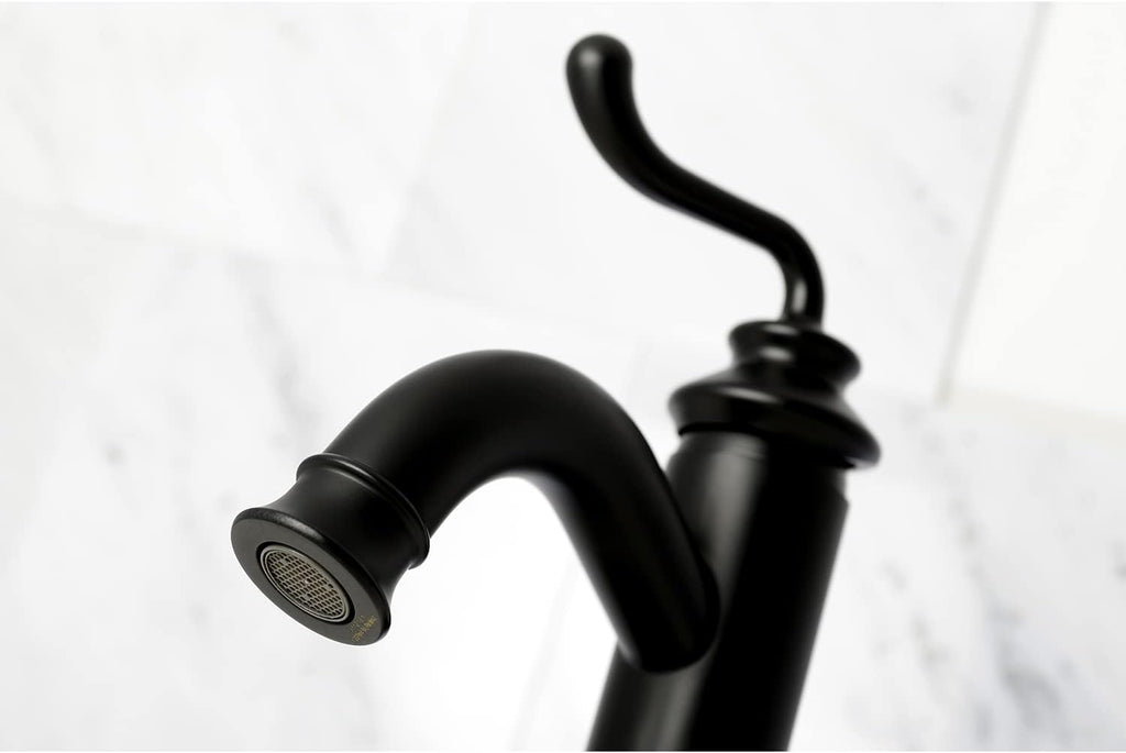 Kingston Brass LS5410RL Royale Bathroom Faucet, Matte Black, 5.88 x 5.06 x 9
